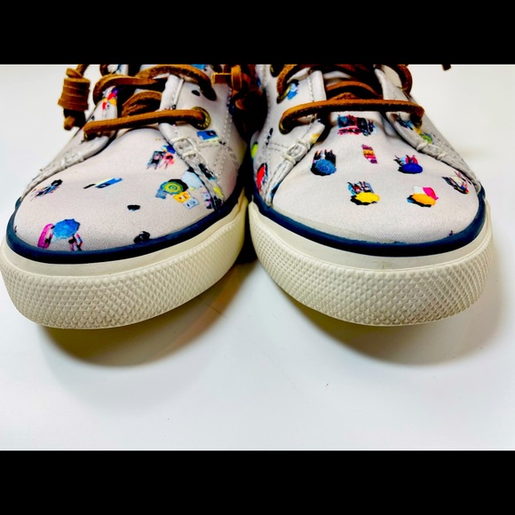 Sperry Top Sider Light Silver with Colorful Beach Umbrellas STS91568 - Picture 5 of 12